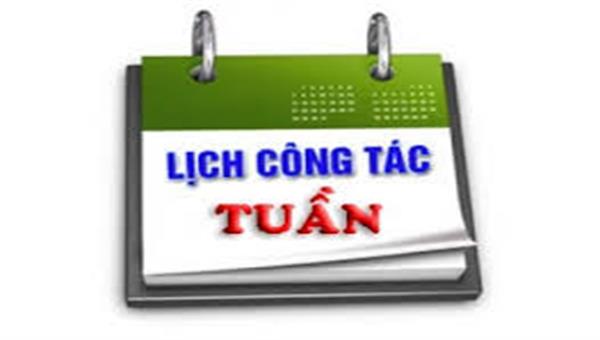 Lịch công tác tuần 36 năm học 2024-2025