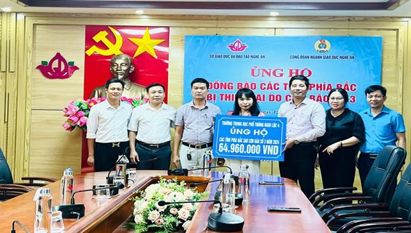 Sẻ chia cùng đồng bào các tỉnh miền Bắc bị thiệt hại nặng nề do lũ lụt sau cơn bão số 3