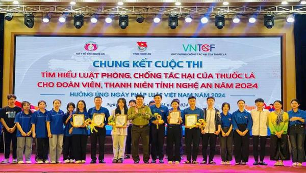 CUỘC THI “TÌM HIỂU LUẬT PHÒNG, CHỐNG TÁC HẠI CỦA THUỐC LÁ CHO ĐOÀN VIÊN, THANH NIÊN TỈNH NGHỆ AN NĂM 2024”