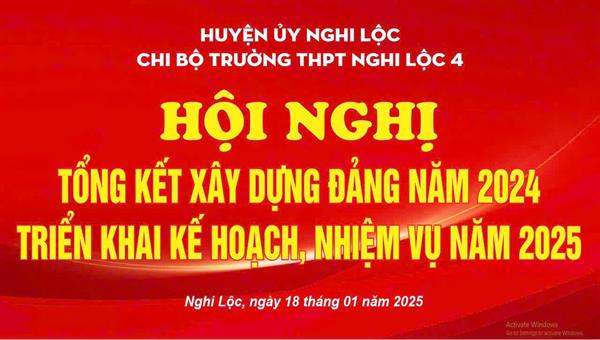 Hội nghị tổng kết công tác xây dựng Đảng năm 2024 và đề ra chương trình công tác năm 2025