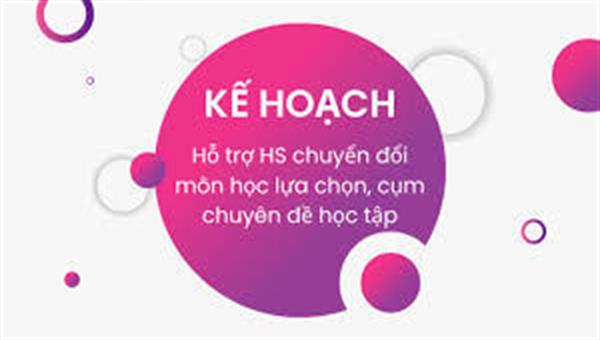 Kế hoạch chuyển đổi môn học, Chuyên đề học tập